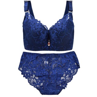 Push Up Lace Bra Set for Women Big Size Bra and Panties Lingerie