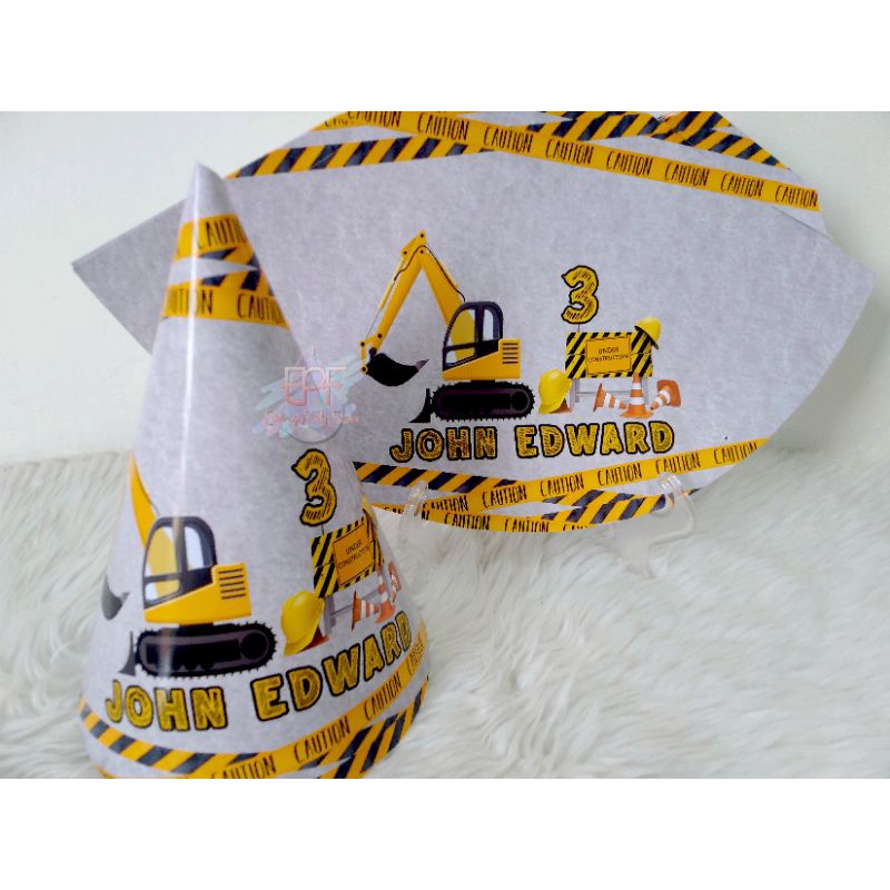 Construction Themed Birthday Party Hat | Shopee Philippines