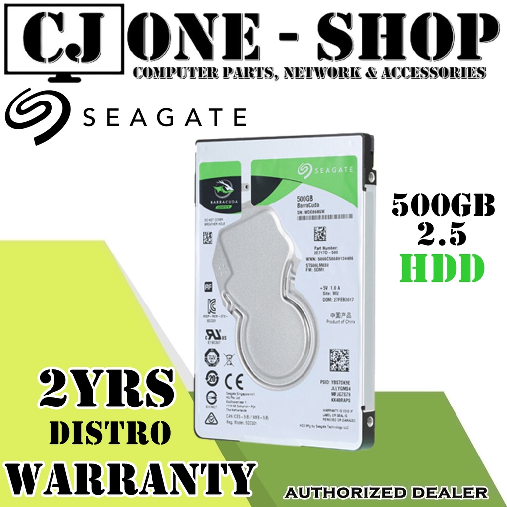 Seagate 500GB BarraCuda Compute 2.5" SATA 6Gb/s Internal Hard Drive ...