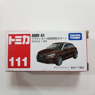 Tomica No.111 Audi A1 (blister) Miniature Car Takara Tomy