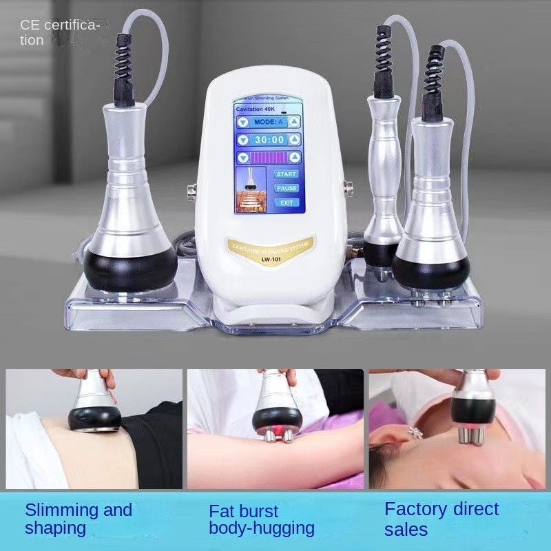3 in 1 40K Multipolar RF Ultrasonic Body Slimming Machine Cavitation ...