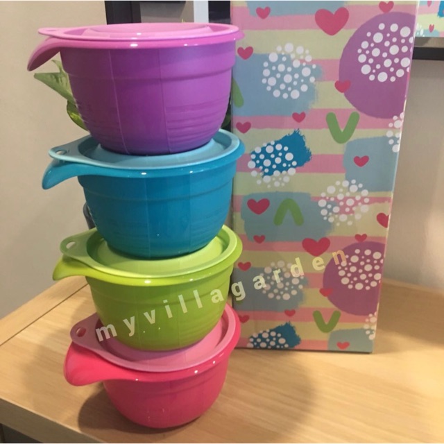 Tupperware Pretty Pastel Bowls (sebiji) | Shopee Philippines