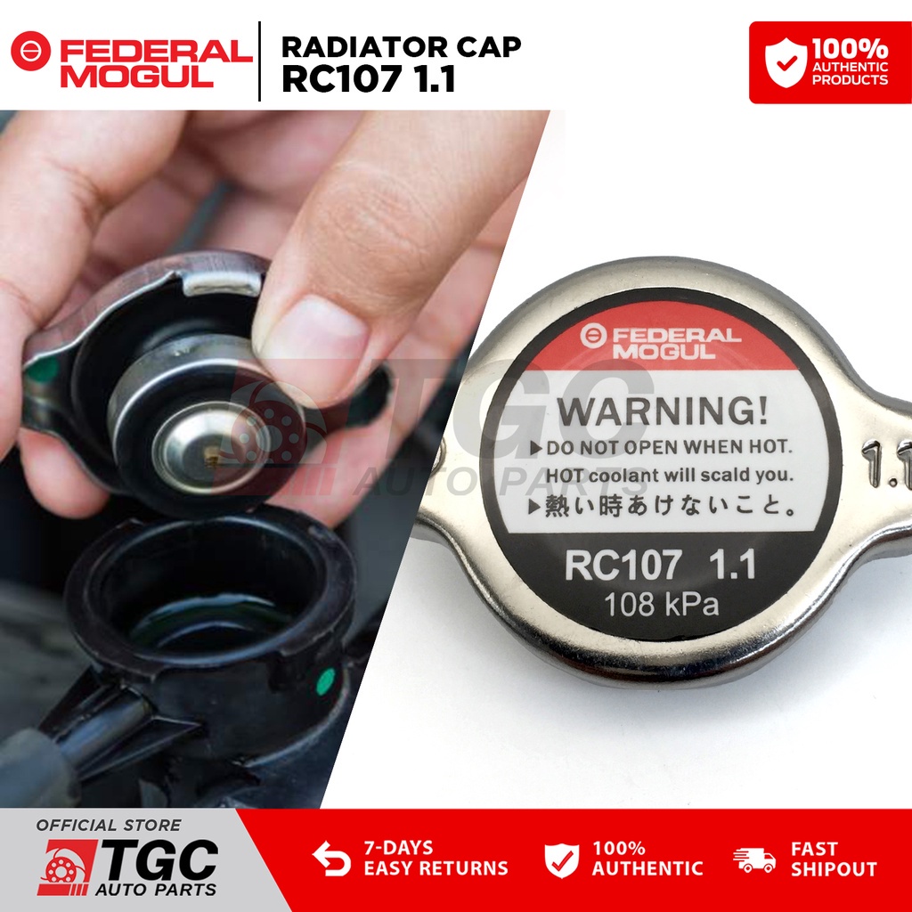Federal Mogul Radiator Cap RC107 1.1 Honda Civic, City , Accord, Isuzu ...