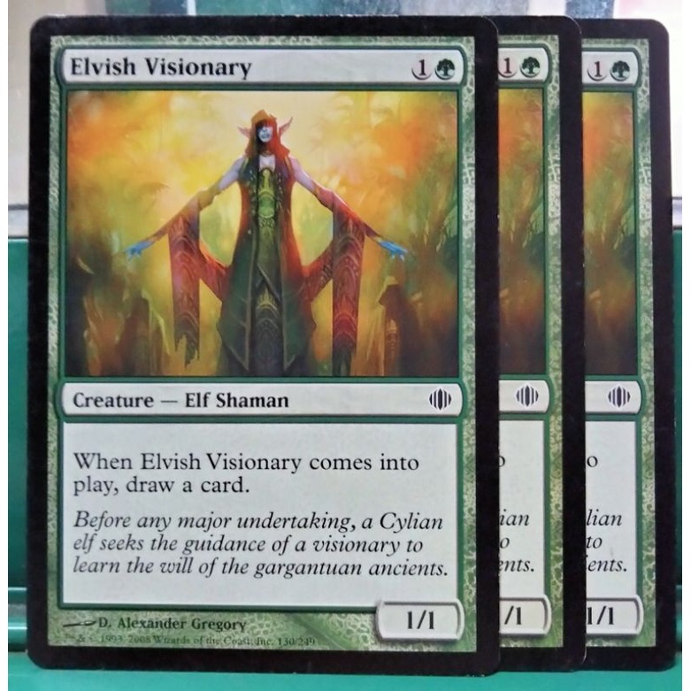 Magic: The Gathering(MTG) Card Elvish Visionary Shards Of Alara ...