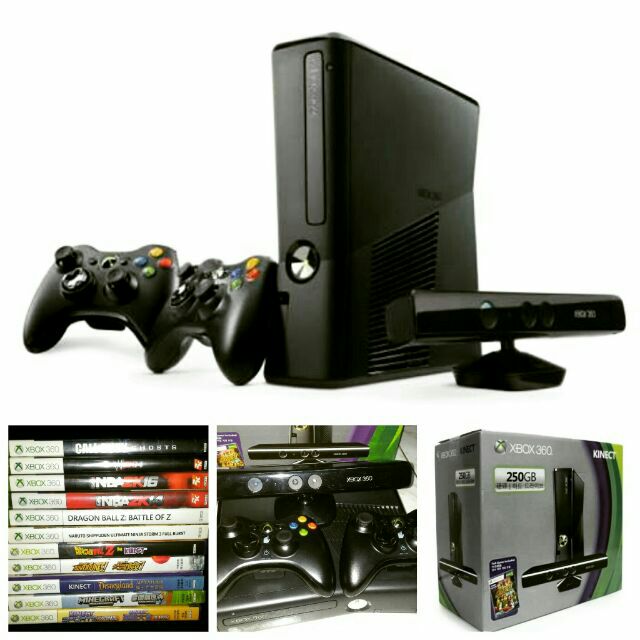 Xbox 360 with Kinect Sensor and Games Shopee Philippines