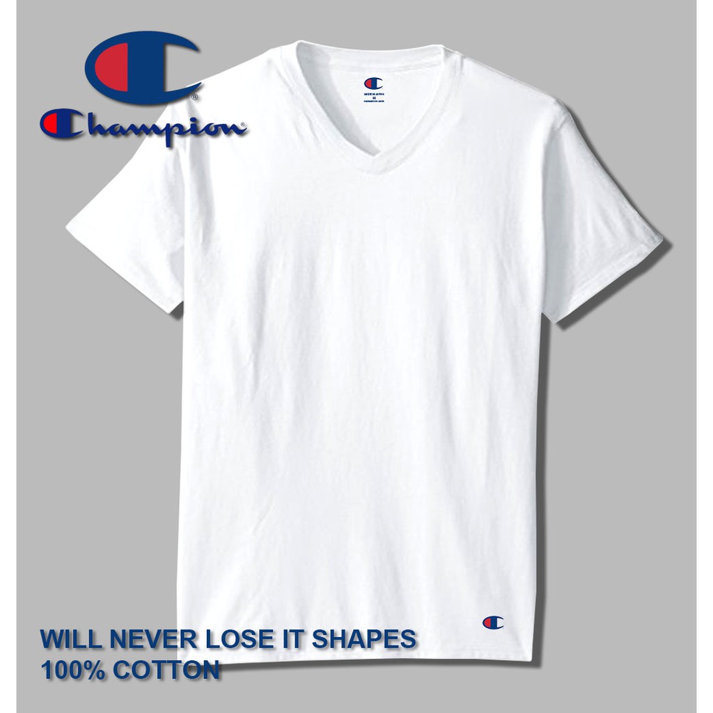 Champion v shop neck shirt