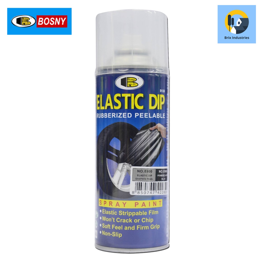 Bosny Elastic Dip Rubberized Peelable Spray Paint Elastidip Won't Crack ...