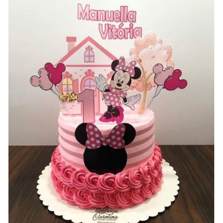 MINNIE MOUSE PRINTABLE CAKE TOPPER / CUSTOMIZED | Shopee Philippines