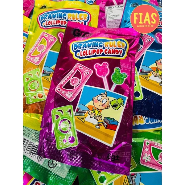 30 Packs Drawing Ruler Candy Lollipop / Loot bag filler / Loot bag ...