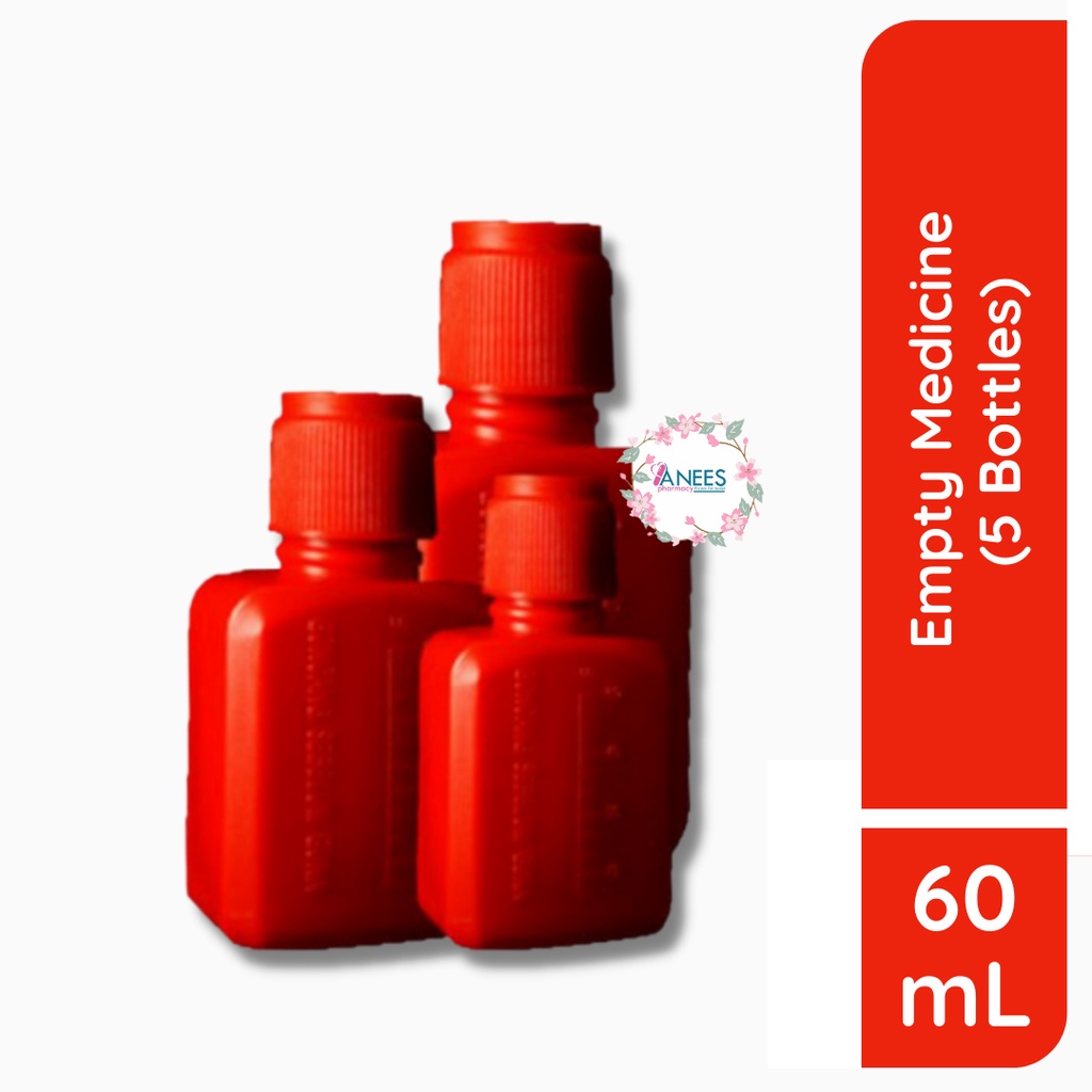 BOTOL UBAT MERAH / POISON BOTTLE 60ML (5PCS) | Shopee Philippines