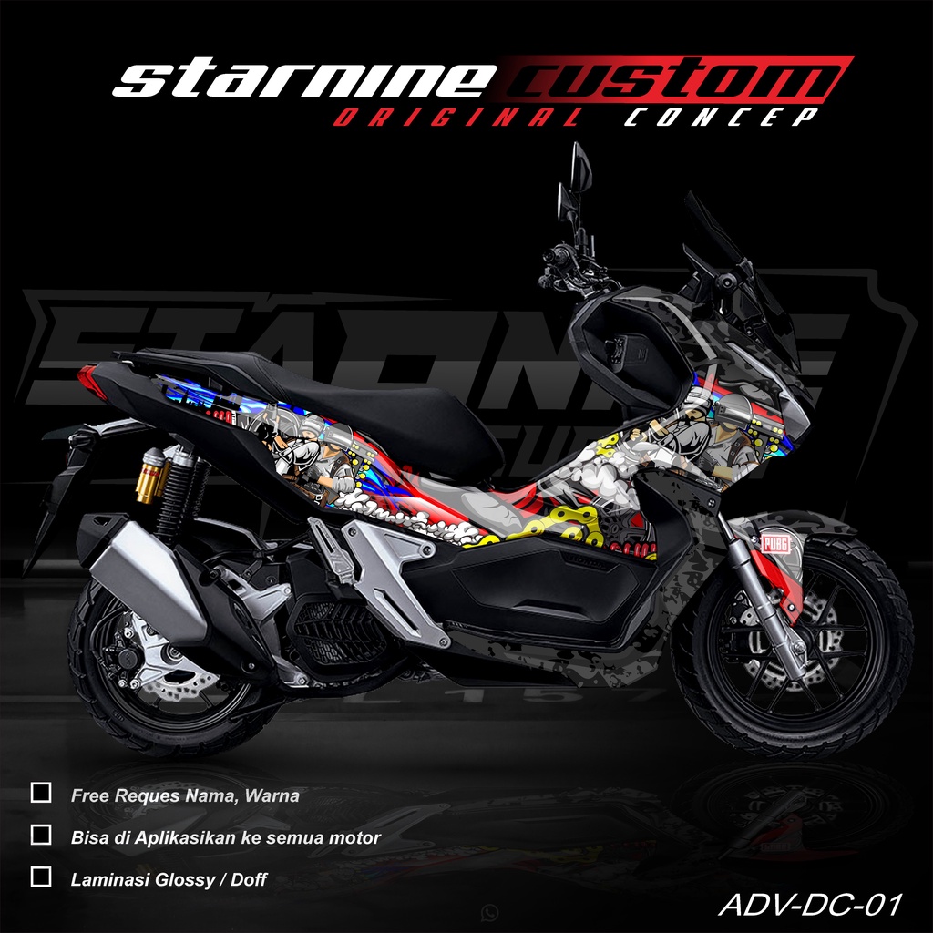 Pubg ADV decal, ADV sticker, full body honda ADV sticker | Shopee ...