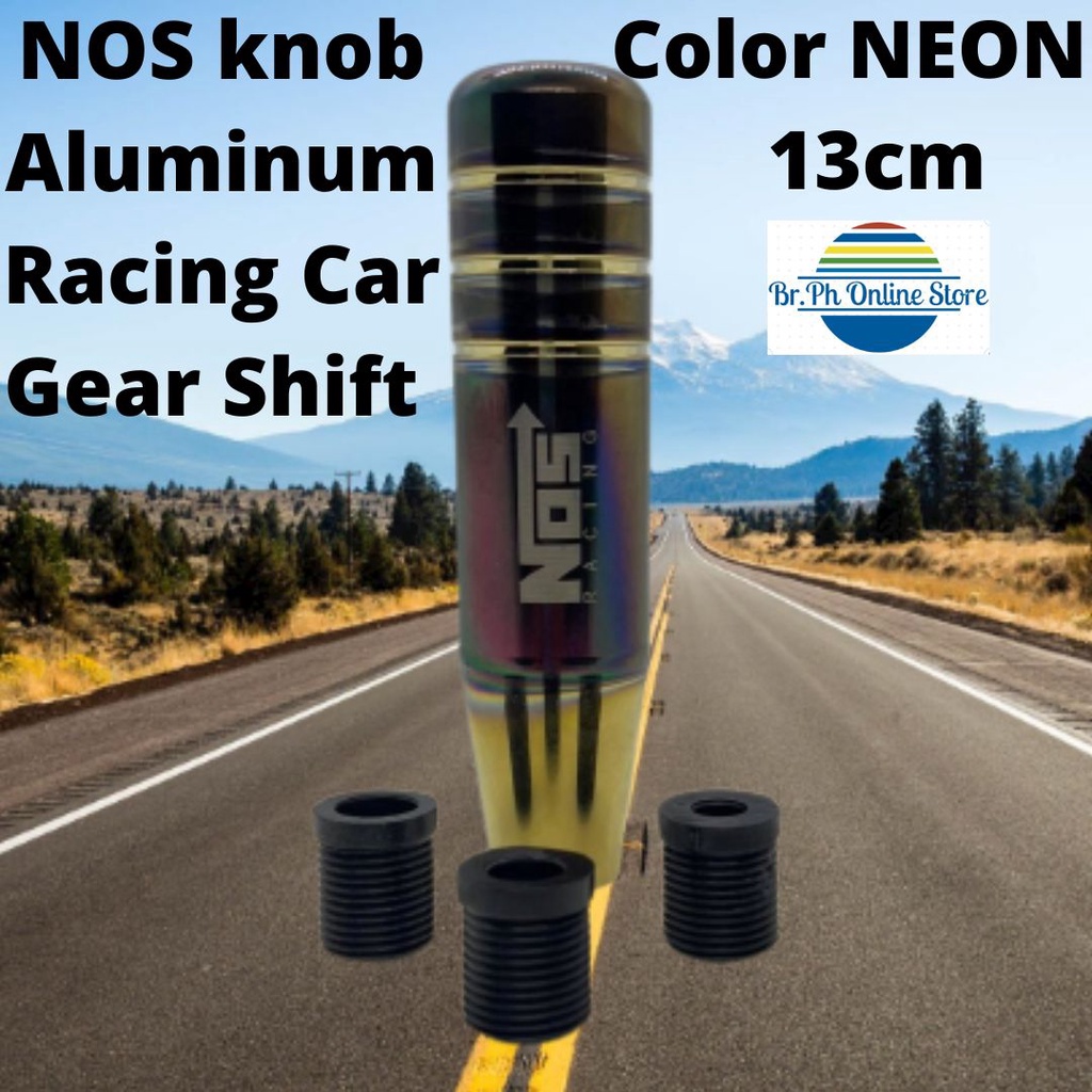 2022 NOS Universal Burnt NEON Shifter Stick Gear knob Aluminum Racing ...