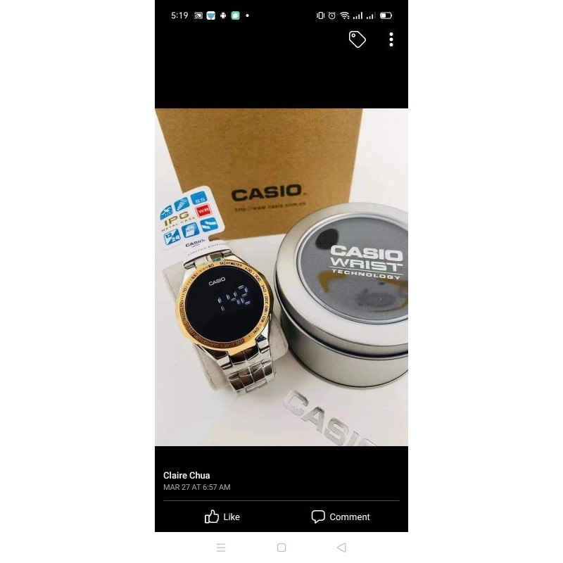 Casio store wrist technology