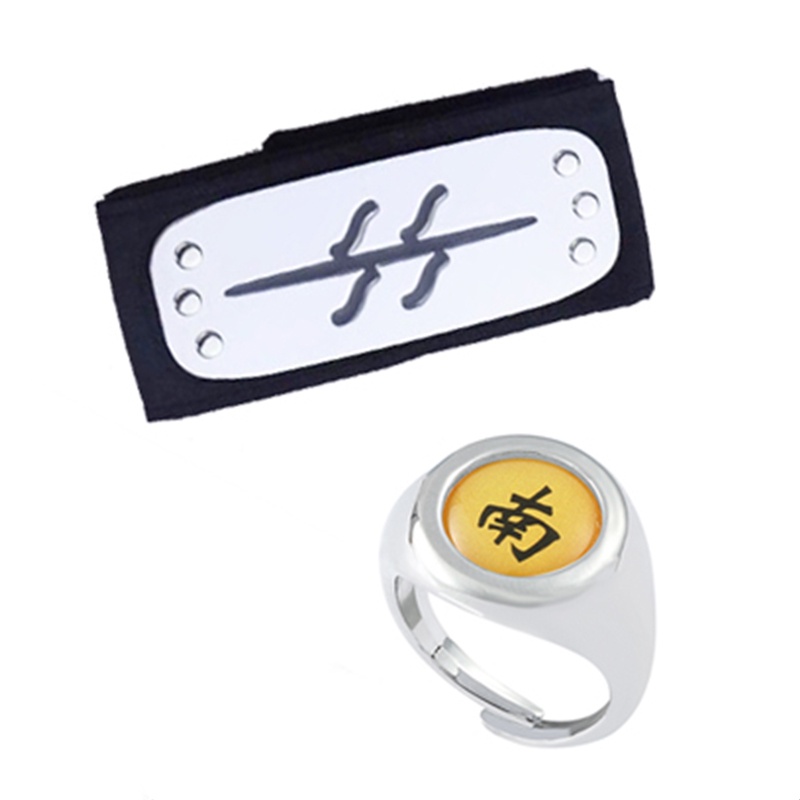 Anime Naruto Akatsuki Cloak Hoshigaki Kisame Headband Ring Ninja Cape ...