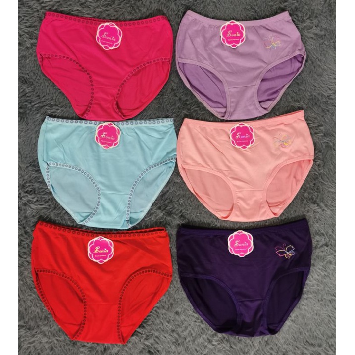 COD High quality Underwear plain panty for women2532waist Shopee