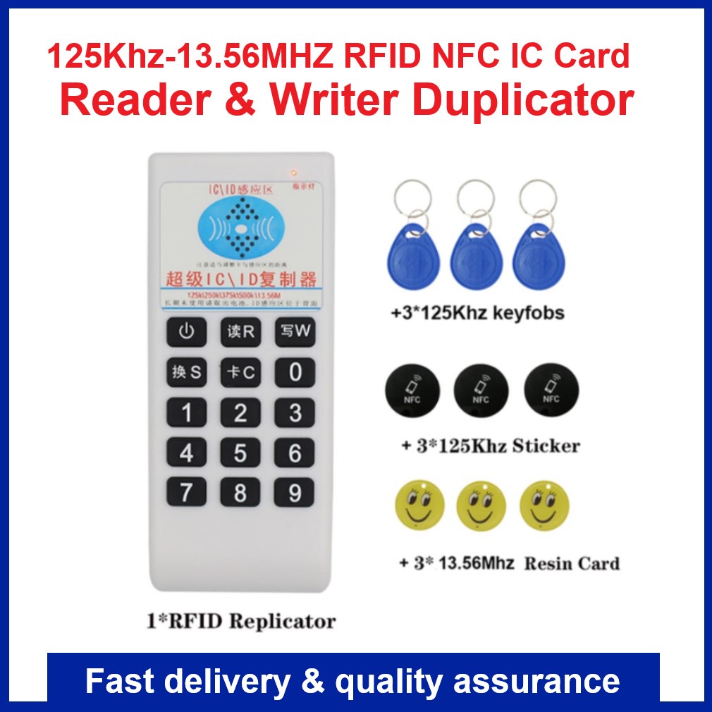 Handheld Frequency 125Khz-13.56MHZ Copier Cloner Duplicator RFID NFC IC ...