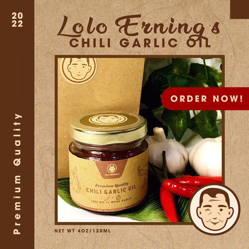 Lolo Erning's Chili Garlic Oil 120ML Shopee Philippines
