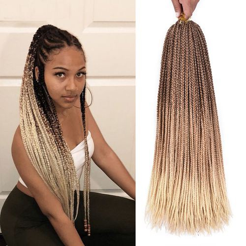 Low Temperature Fiber Box Braid with Curly Ends 22strands/Pack Crochet  Twist Braids - China Box Braid Crochet Hair and Box Braid Hair price