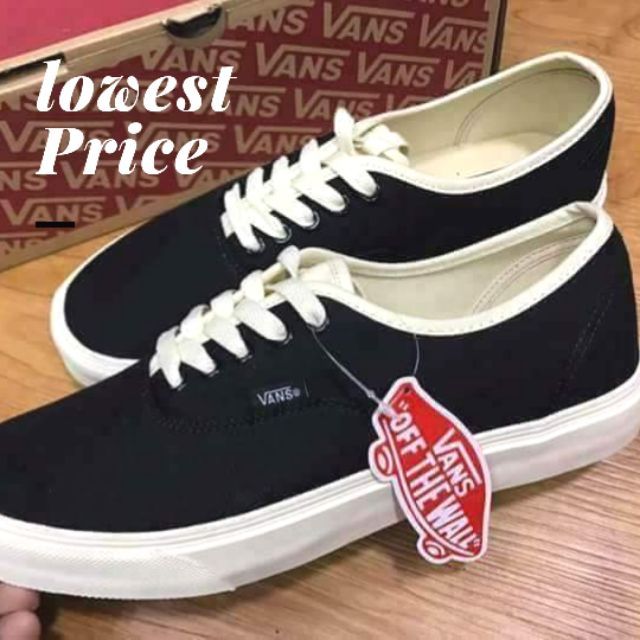 Vans black hotsell bone canvas