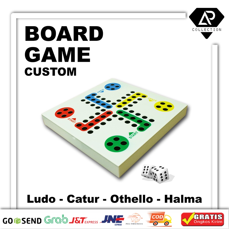 Custom Acrylic Board Game - Ludo Catur Othello Halma | Shopee Philippines