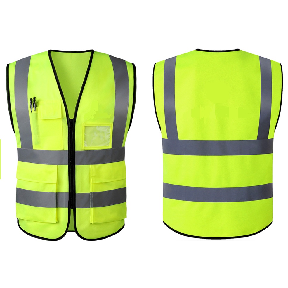 Reflectorized Vest for Construction, Bikers, Drivers with pocket modern