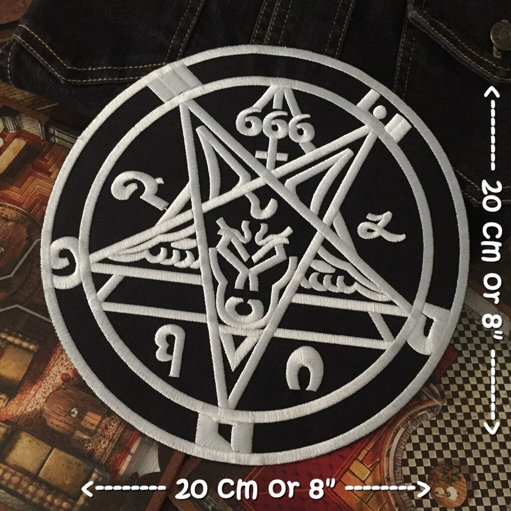 Satan 666 Iron-on Patch Embroidered Arm Decorative Clothes Hat Bag ...