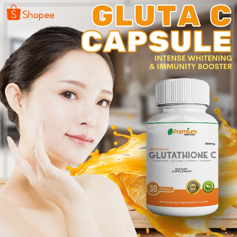 Glutathione C SKIN WHITENING Capsule with Vitamin C Ascorbic Acid