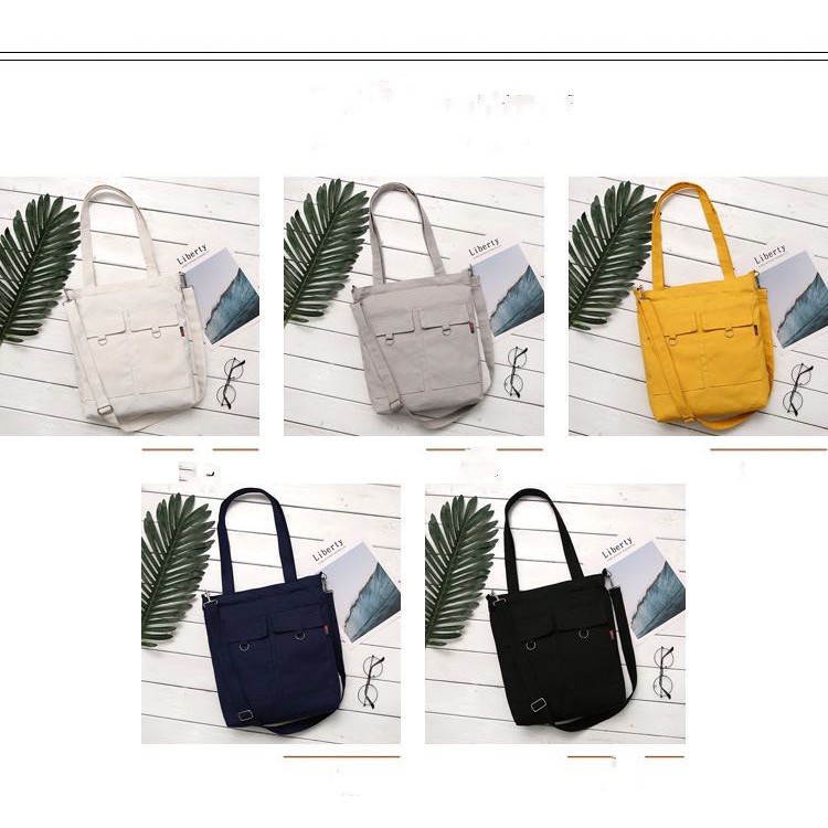 【Spot goods】 No.36 Korean design canvas bag 2handle katsa | Shopee ...