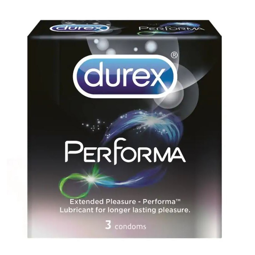 Durex Performa 3S Condoms (Lubricant for longer lasting pleasure