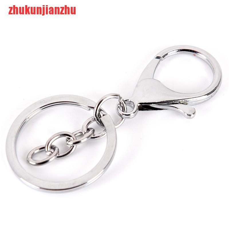 Zhukunjian10PCS DIY Key Rings Key Chain Jewelry Findings Lobster Clasp