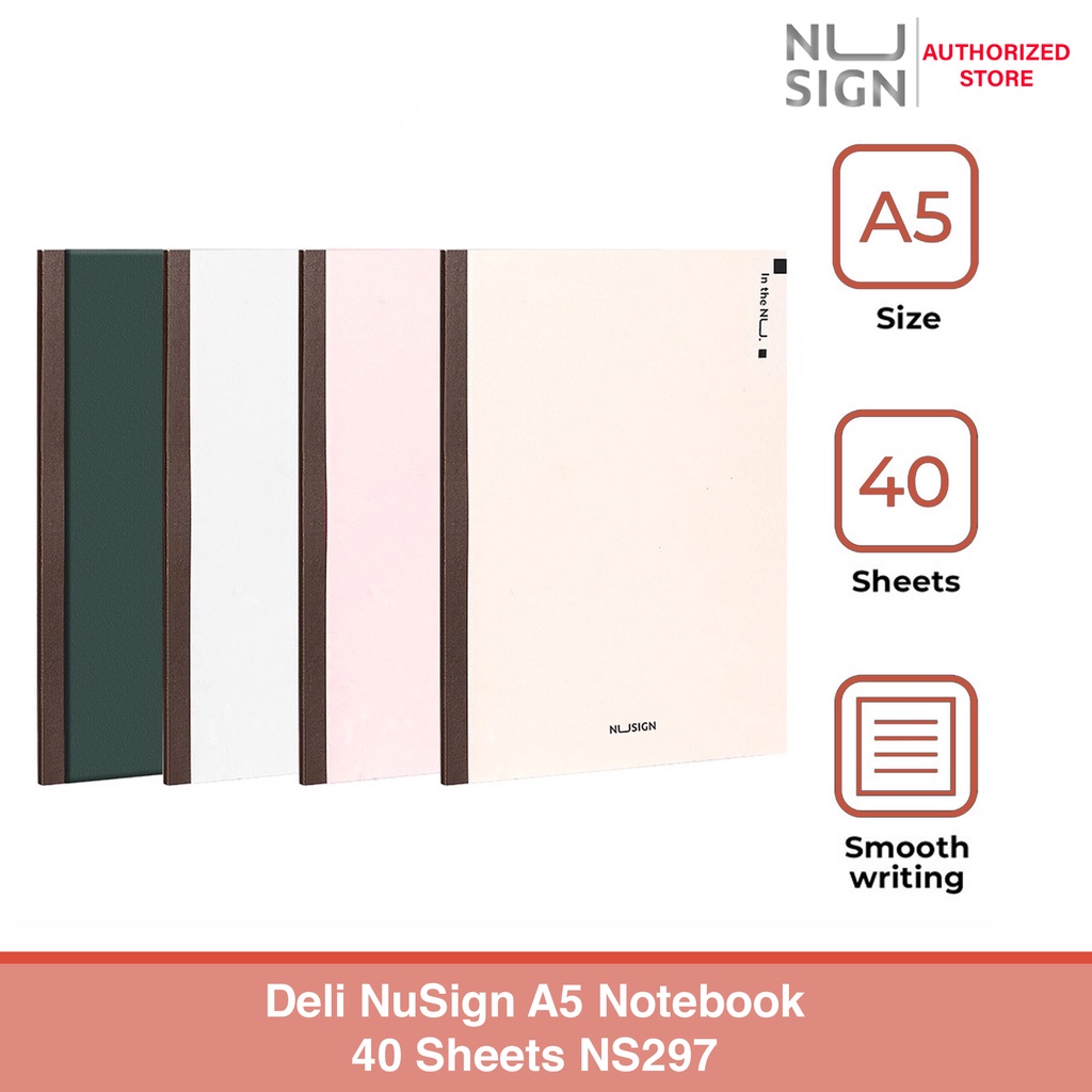 Deli NS297 NuSign A5 Notebook 40 Sheets 1PC [79NS297] | Shopee Philippines