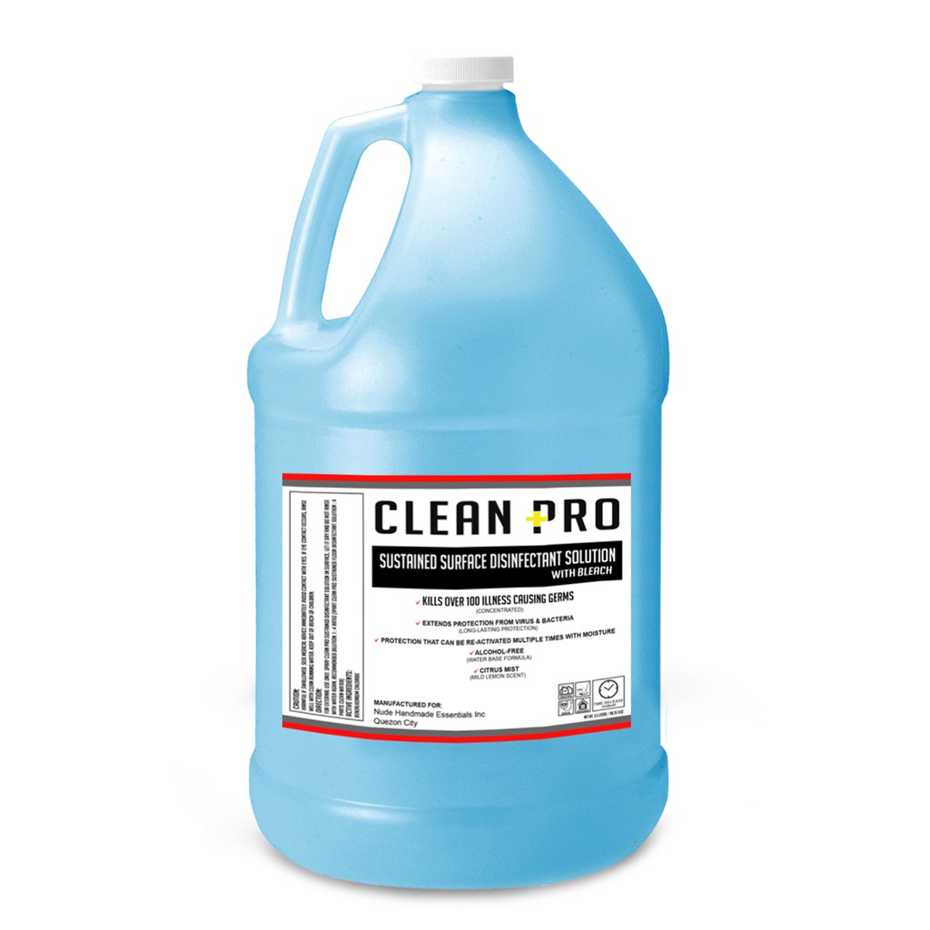 Clean Pro Sustained Surface Disinfectant Solution 1 Gallon Shopee