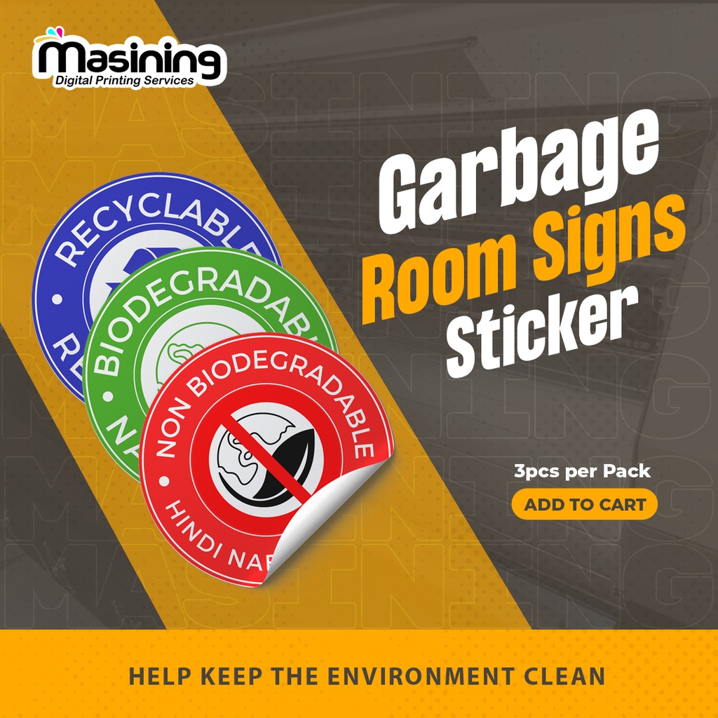 Shop garbage signage for Sale on Shopee Philippines
