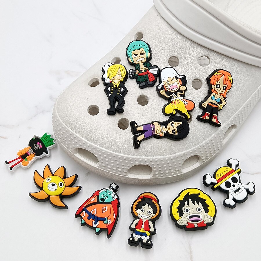 Japanese Nami Anime Jibbitz for Crocs Zoro Luffy Jibbits Charm One ...