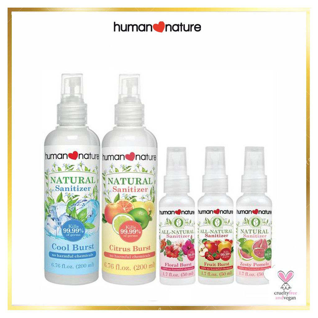 Human Nature Natural Hand Spray Sanitizer Shopee Philippines