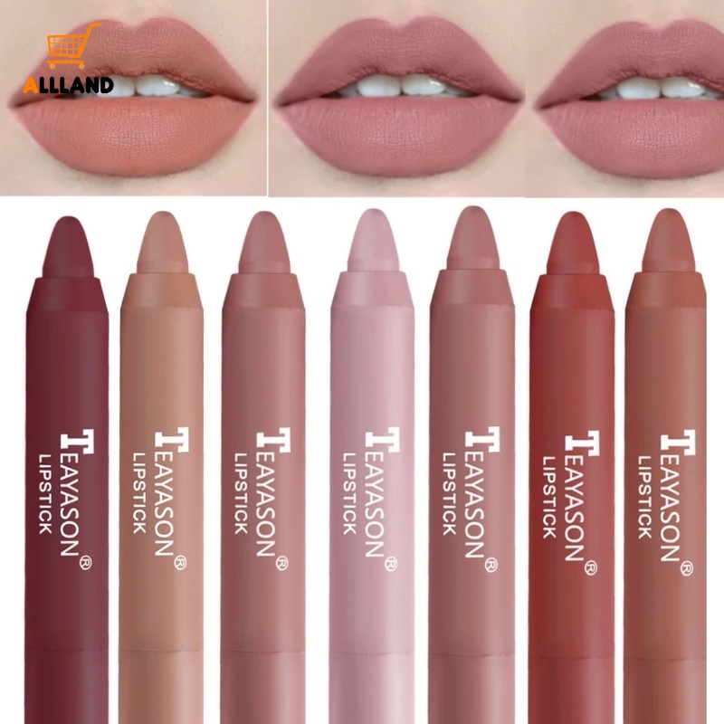 12 Colors Matte Waterproof Nude Lip Stick Velvet Long Lasting Red Sexy Lipliner Women Natural 4663