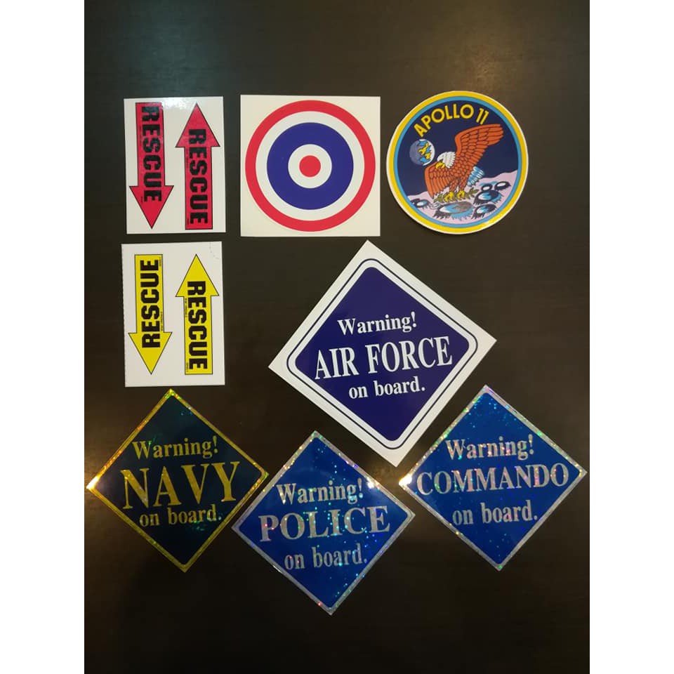Sticker Seal Air Force Ship Soldier Police Car Stickers National Flag ...