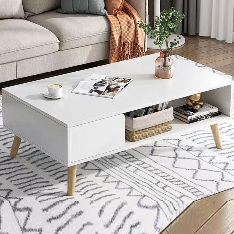 Coffee Table With Drawers Simple Modern Living Room Home Office Coffee