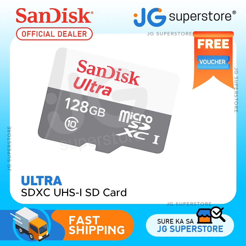 Sandisk Ultra Micro Sd Card 128gb Uhs I Sdxc Class 10 With 100mbs Read Speed Sdsqunr 128g 0916