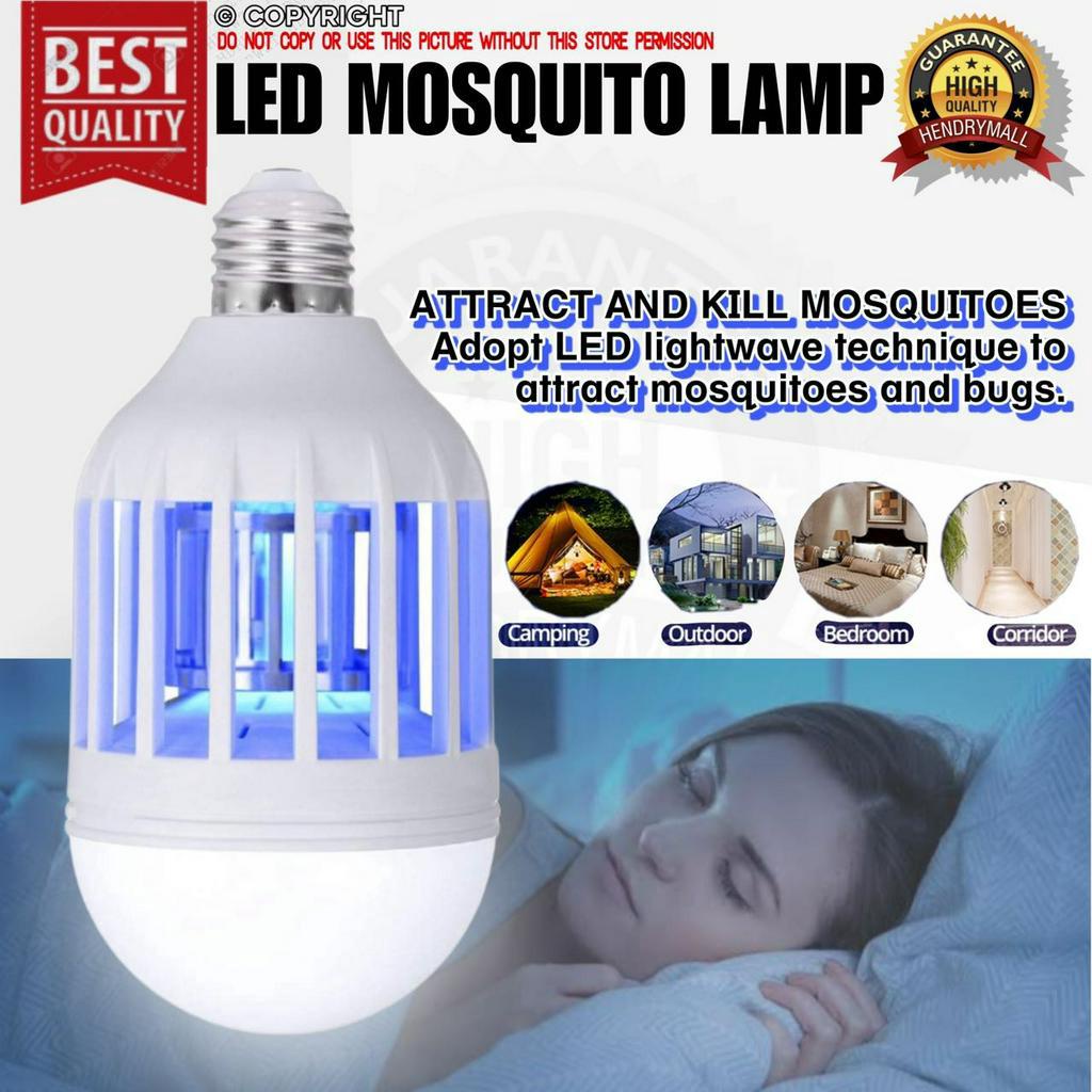 LED IRON KNIGHT 15 WATTS E27 6500K DAYLIGHT MOSQUITO KILLING LIGHT BULB ...