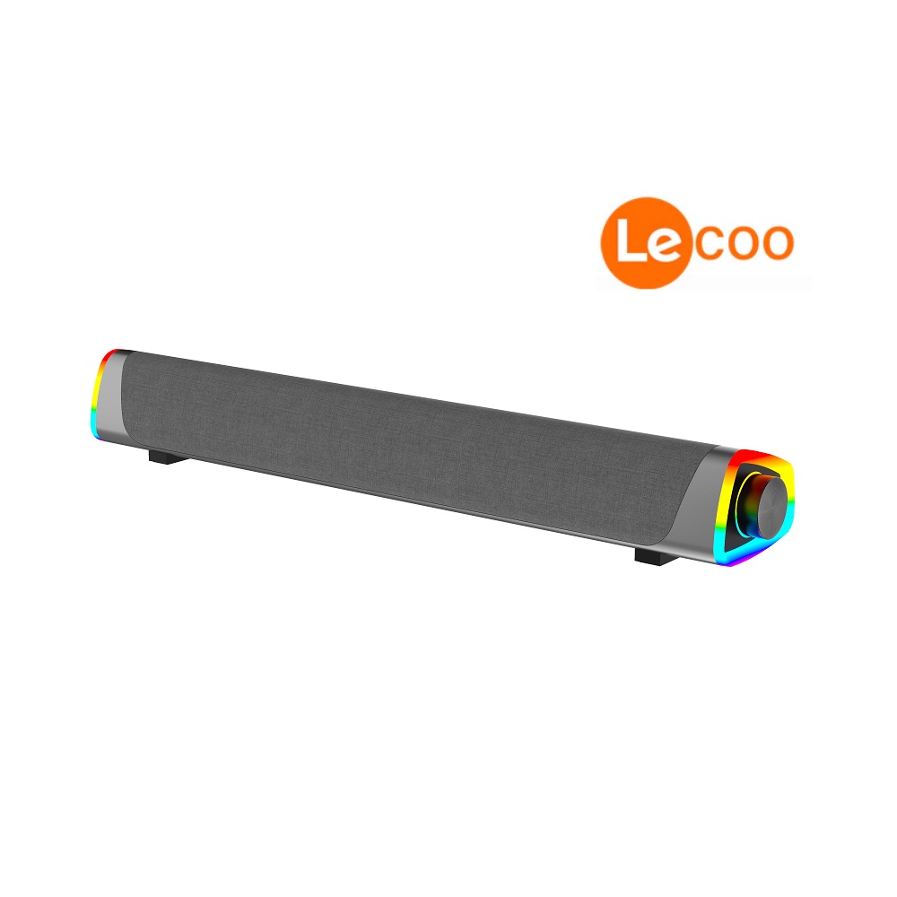 Lecoo DS101 Soundbar Computer Speaker Stereo Music Surround Subwoofer ...