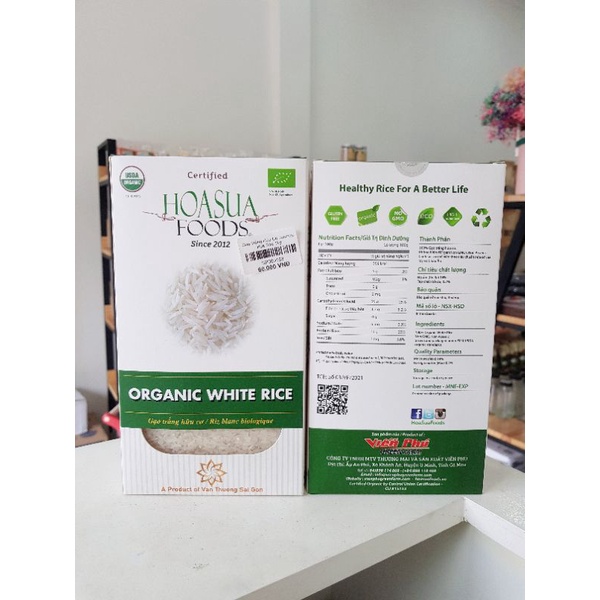 Jasmine Hoa Sua Food Organic White Rice 1kg | Shopee Philippines