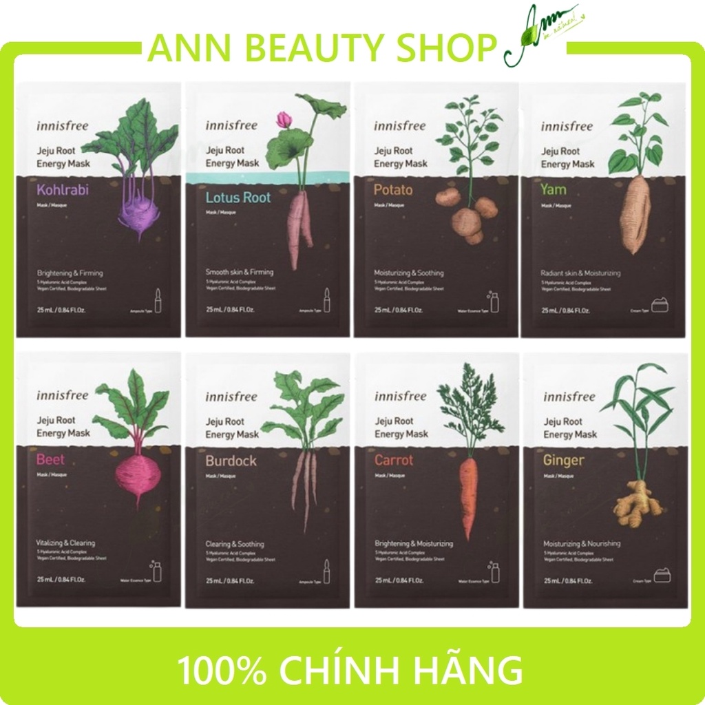 Innisfree Jeju Root Energy Mask 25ml Shopee Philippines