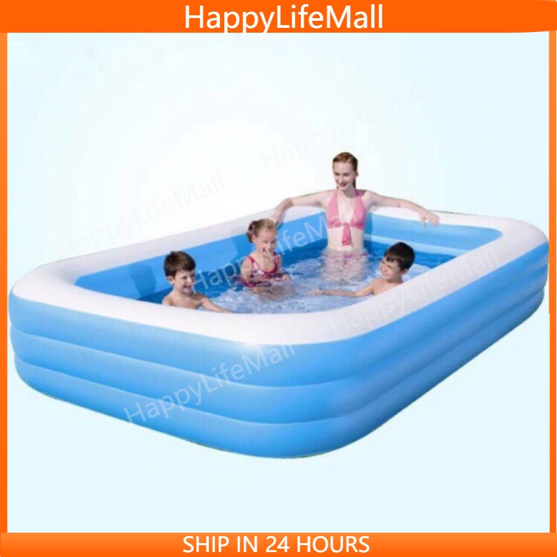 adult inflatable and thickened swimming pool home swimming pool size ...