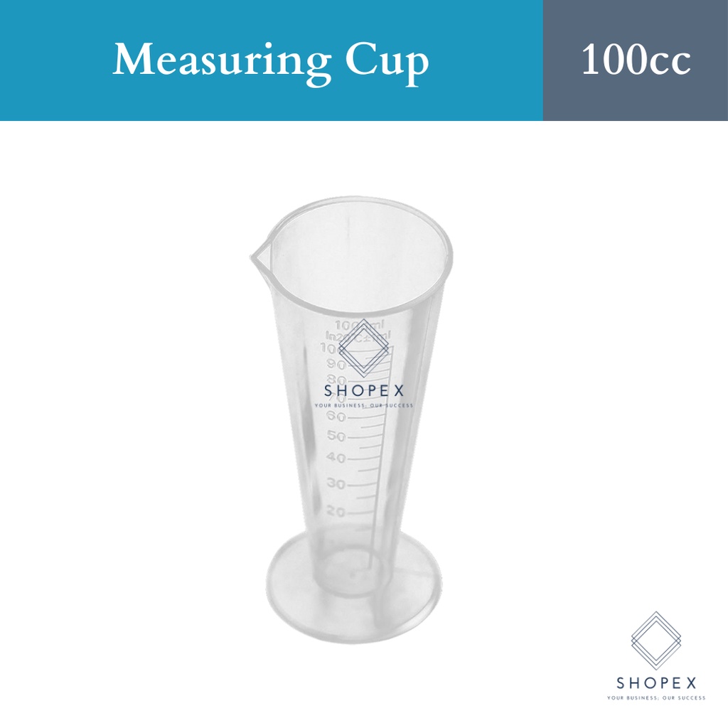 100 ML Tall Measuring Cup (100 CC) Clear Scale / Jigger / Pour Spout