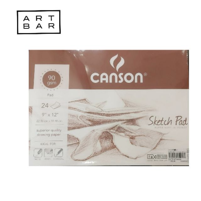 Canson Sketch Pad 9X12 24 sheets (Sketch pad/ Sketchbook) Art Bar PH