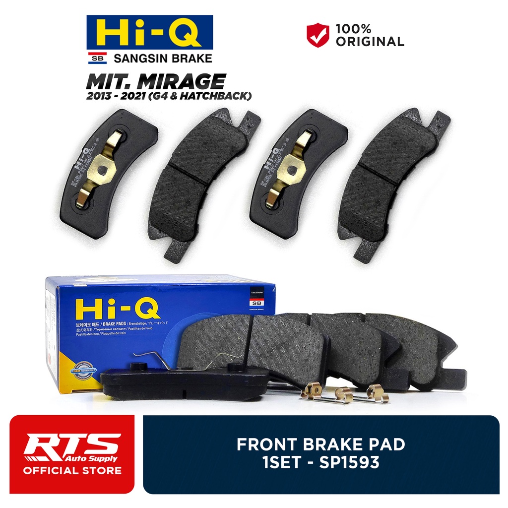 HiQ Front Brake Pads for Mitsubishi Mirage G4 Hatchback 20132021