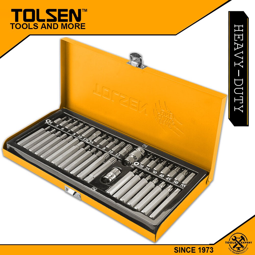 Tolsen 40pcs Screwdriver Bit Set 20385 | Shopee Philippines