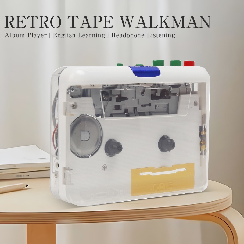 Classic full transparent shell tape cassette to MP3 cassette to MP3 ...