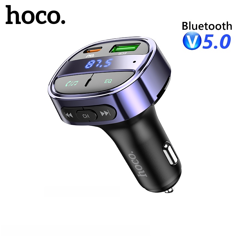 HOCO 100% Original E70 Bluetooth 5.0 Wireless Car Kit Handfree Lcd Fm ...